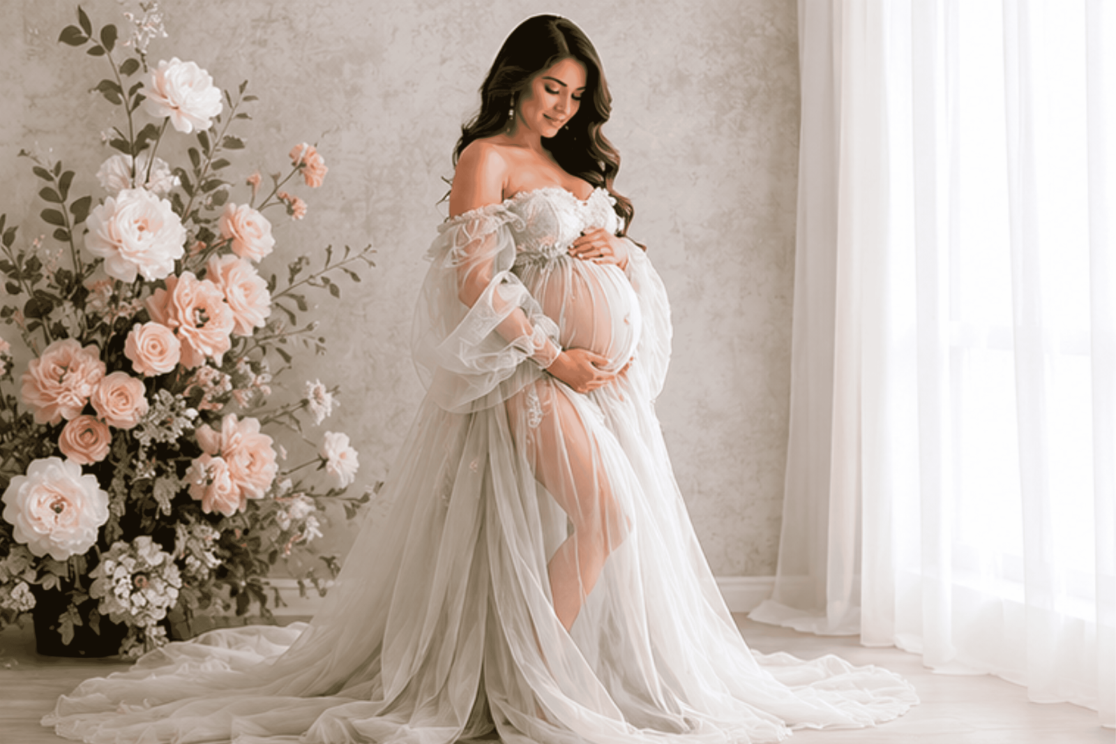 Fine art maternity photographer in Germantown